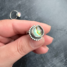 Load image into Gallery viewer, Abalone Doublet Ring, Sterling Silver
