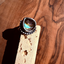 Load image into Gallery viewer, Abalone Doublet Ring, Sterling Silver