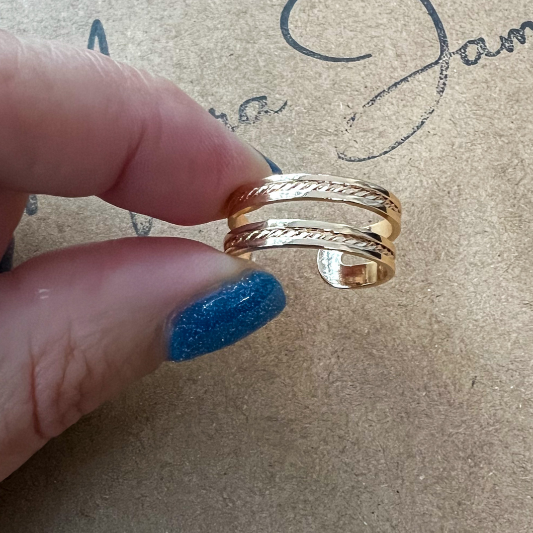 Modern Double Ring, Adjustable