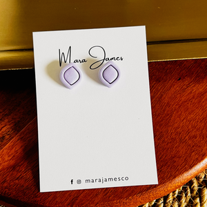Spring Stud Earrings- Lavender