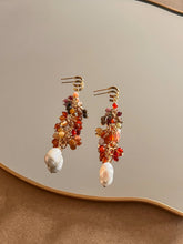 Load image into Gallery viewer, Dangle Gemstones Earringse
