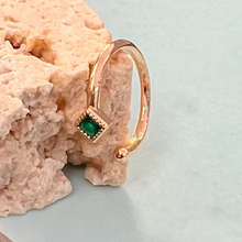 Load image into Gallery viewer, Small Green Crystal- Ear Cuff
