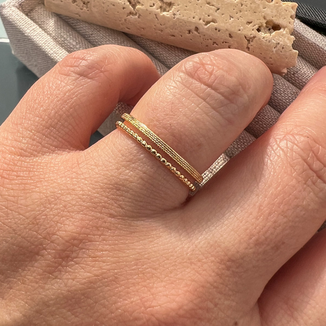 Simple Double Ring, Adjustable