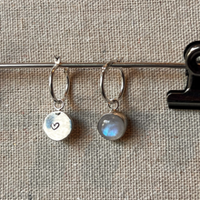 Load image into Gallery viewer, Simply Moonstone Earring, Sterling Silver
