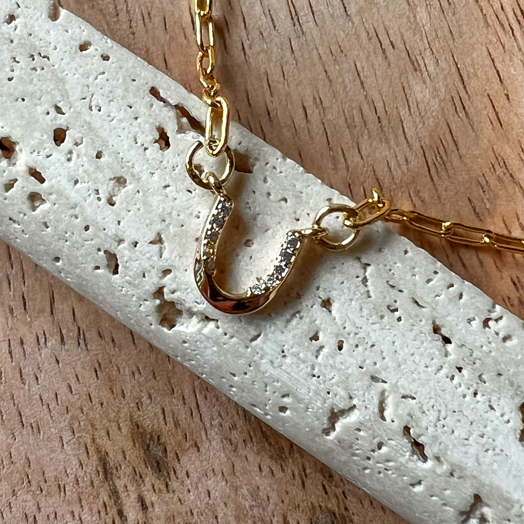 “U” Necklace- Gold Filled