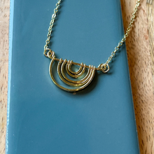 Load image into Gallery viewer, Upside Down Rainbow Necklace- Gold Filled
