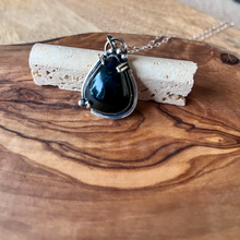 Load image into Gallery viewer, Raven Necklace, Sterling Silver (One-of-a-kind)
