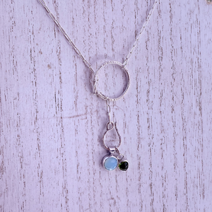 Hoop Necklace, Sterling Silver