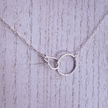 Load image into Gallery viewer, Hoop Necklace, Sterling Silver
