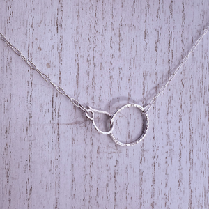 Hoop Necklace, Sterling Silver