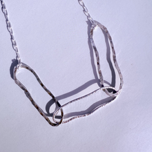 Load image into Gallery viewer, Organic Oval Necklace, Sterling Silverr
