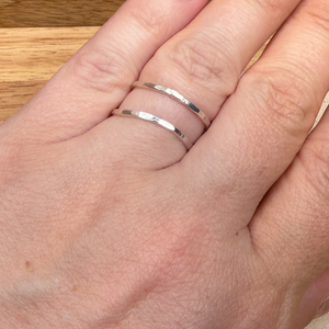 Organic Ring, Sterling Silver, Adjustable