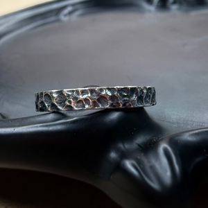 Textured Stackable Rings, Sterling Silver