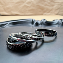 Load image into Gallery viewer, Dappled Stackable Rings, Sterling Silver
