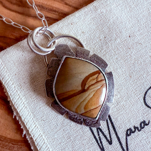 Desert Sands Necklace, Sterling Silver (One-of-a-kind)