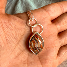 Load image into Gallery viewer, Agua Nueva Agate Cascade Necklace, Sterling Silver (One-of-a-kind)
