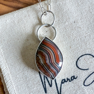 Agua Nueva Agate Cascade Necklace, Sterling Silver (One-of-a-kind)