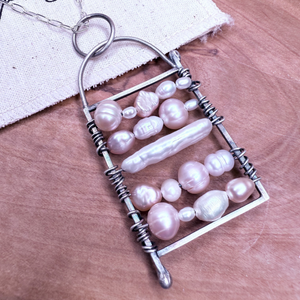 Tiered Pearl Necklace, Sterling Silver