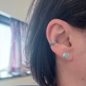 Scale Ear Cuff, Sterling Silver