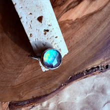 Load image into Gallery viewer, Aurora Opal Glow Ring, Sterling Silver

