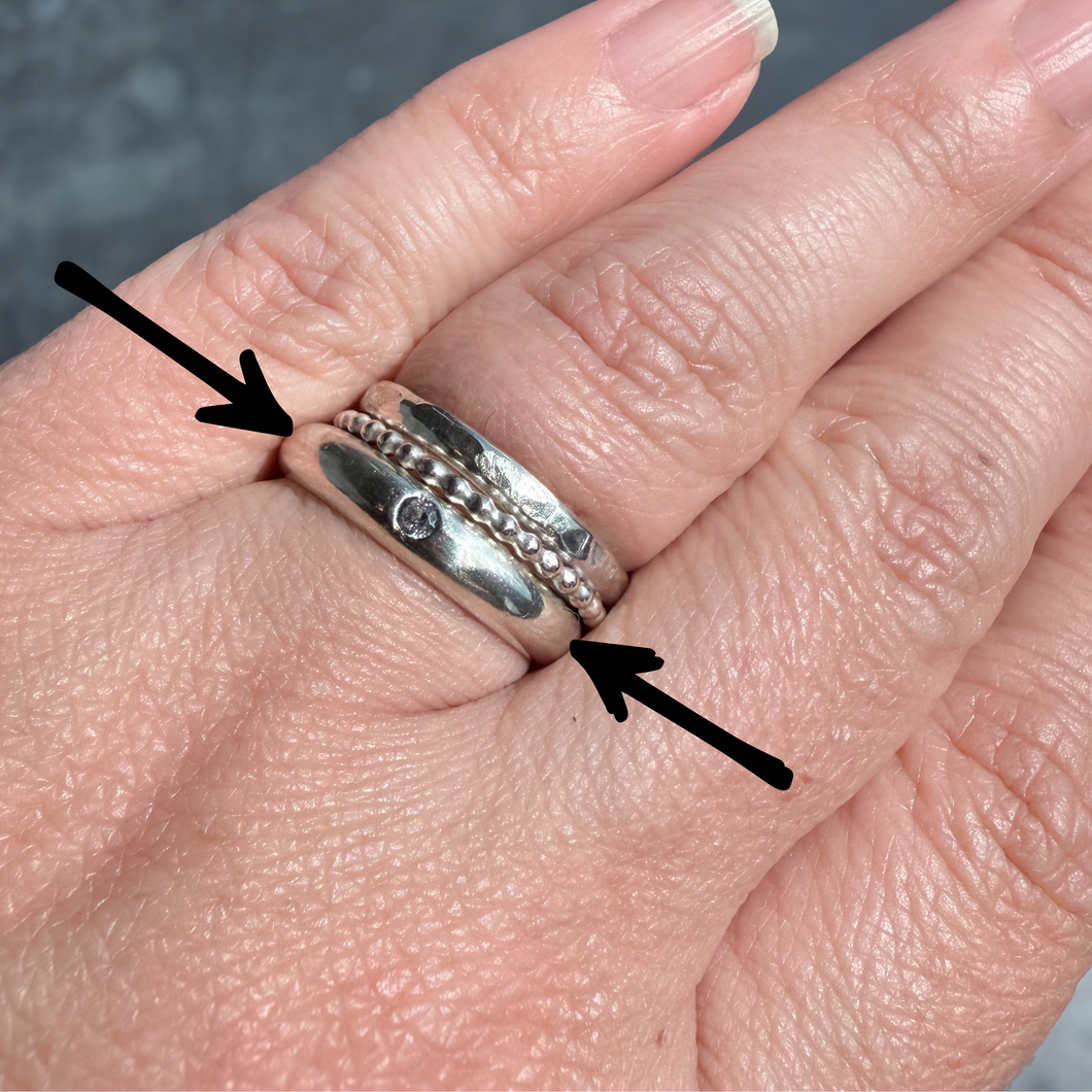 Clarity Ring, Sterling Silver