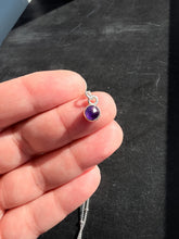 Load image into Gallery viewer, Sterling Silver Amethyst Necklace – 6 mm Gemstone, 18&quot; Chain
