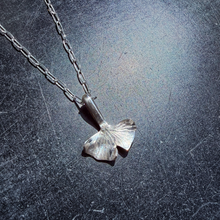 Load image into Gallery viewer, Gingko  Leaf  Necklace, Sterling Silver
