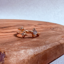 Load image into Gallery viewer, Stars Ring – Gold-Plated Adjustable
