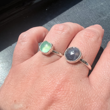 Load image into Gallery viewer, Natural Blue Sapphire Ring, Sterling Silver

