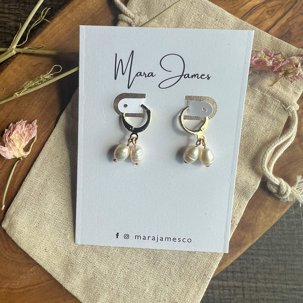 Dainty Pearl Earrings