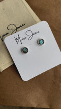 Load and play video in Gallery viewer, Small Classic Labradorite Studs, Sterling Silver
