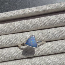 Load and play video in Gallery viewer, Australian Opal Ring, Sterling Silver Size 10

