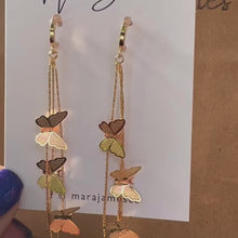 Load and play video in Gallery viewer, Dangle Butterfly Earrings
