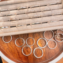 Load image into Gallery viewer, Hammered Stackable Rings, Sterling Silver
