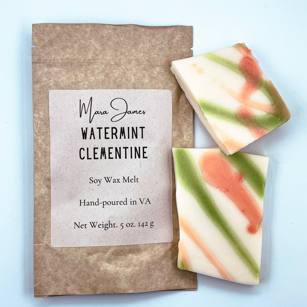 Watermint Clementine  Wax Melt
